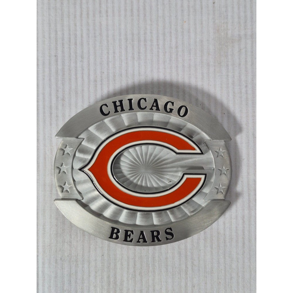 Chicago Bears Belt Buckle Siskiyou Sports NFL Vintage 2005 Silver Tone OFB 005